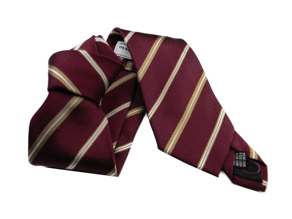 Cravatta Uomo Classica A Righe In Poliestere, Lunga 142x8 Cm, Perfetta Per Matrimonio, Feste E Cerimonie, Colore Come In Foto
