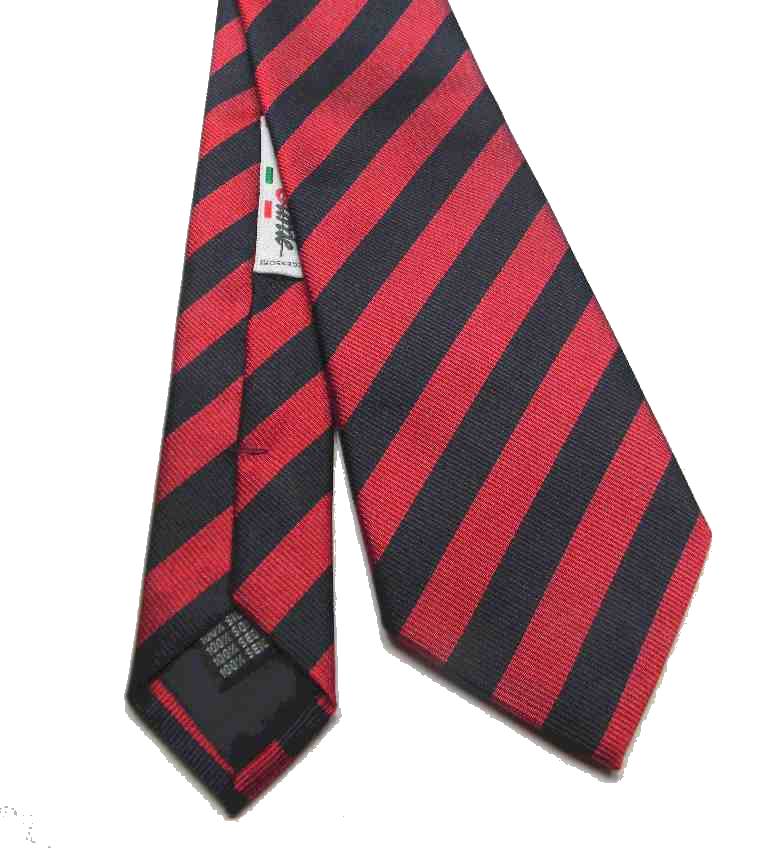 TigerTie Cravatta In Seta Uomo – Rosso Scarlatto Con Strisce Traffico – Lunghezza 150 Cm, Larghezza 8 Cm