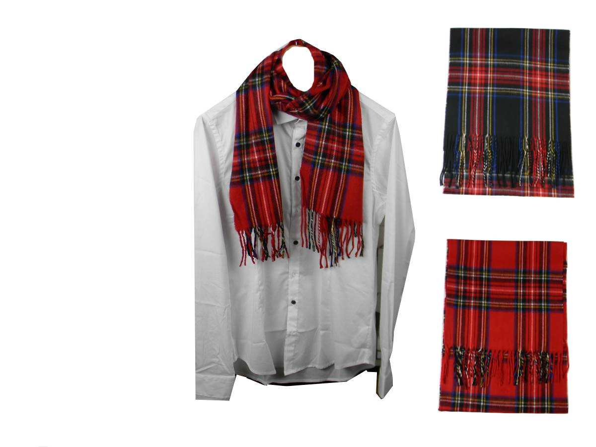 SUNDAYROSE Sciarpa Donna Quadri Tartan - Maxi Scialle Morbido 140x140 Cm, Effetto Cashmere, Giallo