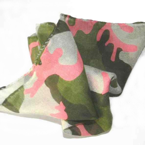 FAZZOLETTO DA TASCHINO CAMOUFLAGE FANTASIA MIMETICA BEIGE VERDE FANGO CELESTE - Picture 8 of 8