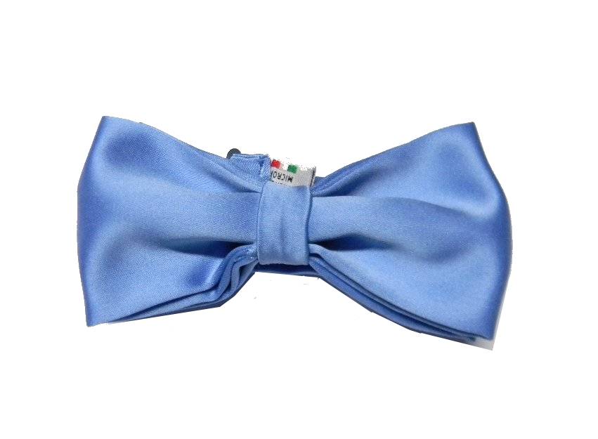 Papillon uomo azzurro poli vari cravatta a farfalla azzurra bow-tie made italy - Picture 5 of 7
