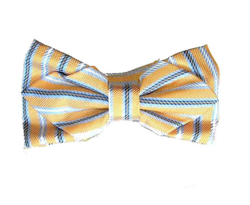 Novita papillon uomo con punte striped tips bow-tie cravatta farfalla farfallino - Picture 14 of 14