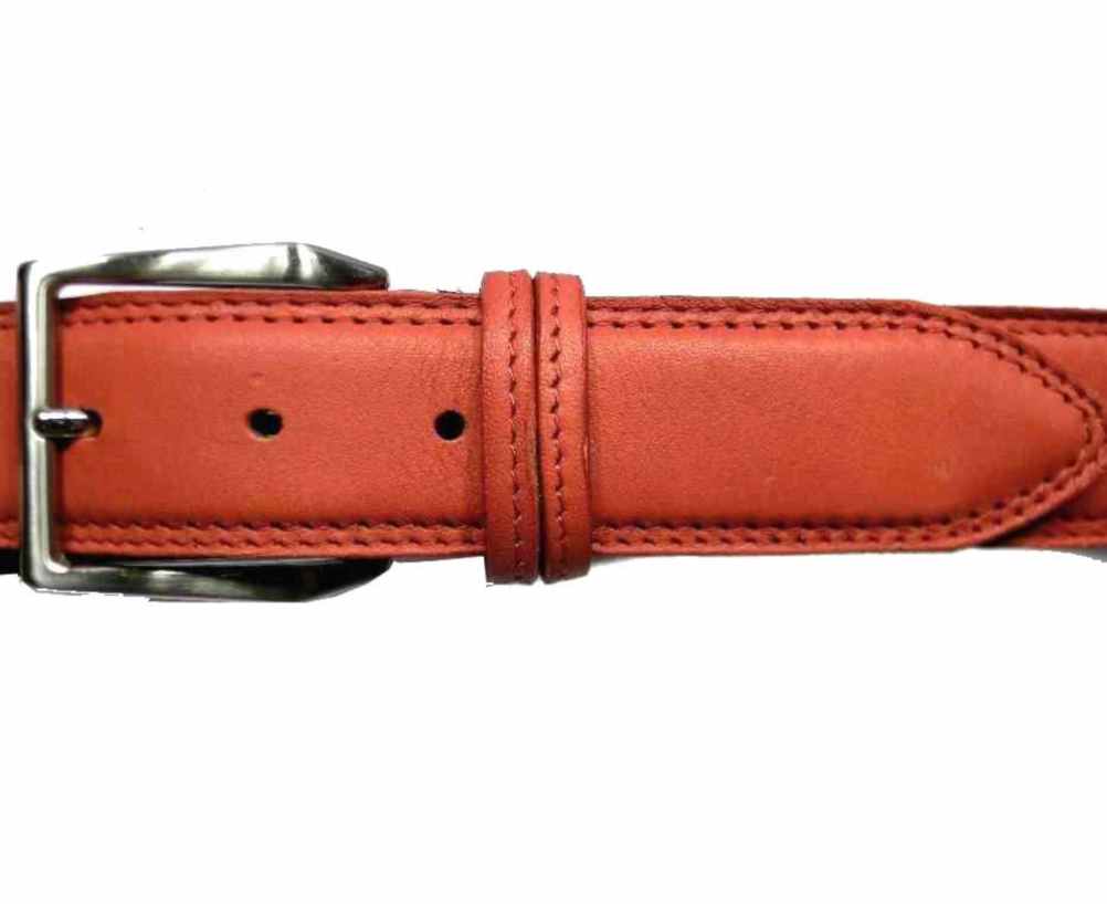 Cintura rossa uomo pelle made in italy novita cinture leather red belt top1 - Imagen 3 de 6