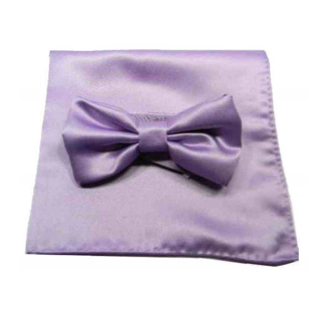 PAPILLON LILLA COMPLETO A POCHETTE DA TASCHINO FARFALLA ABBINATA MADE IN ITALY - Imagen 3 de 3