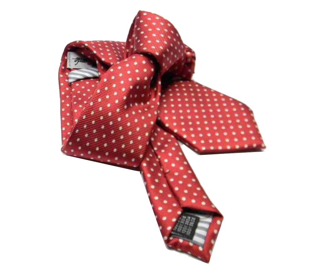 CRAVATTA uomo bordeaux A POIS bianchi CRAVATTE A PALLINI SETA VARIE slim m Italy - Imagen 8 de 9