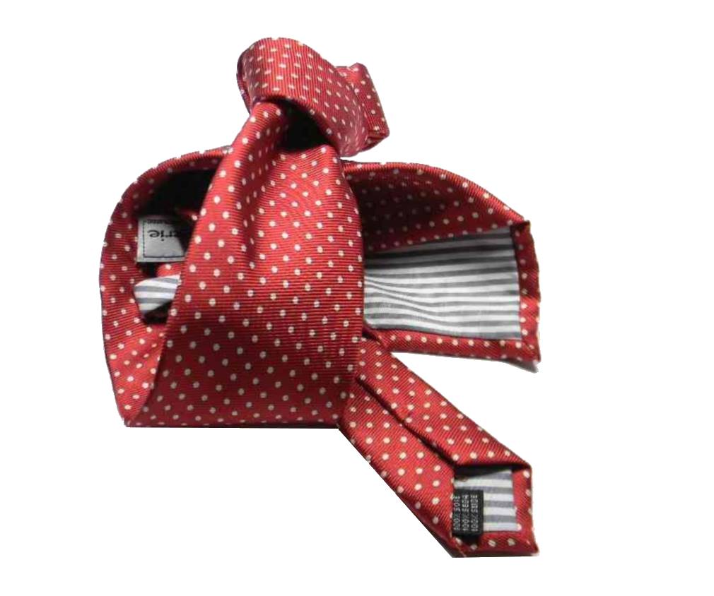 CRAVATTA uomo bordeaux A POIS bianchi CRAVATTE A PALLINI SETA VARIE slim m Italy - Imagen 9 de 9