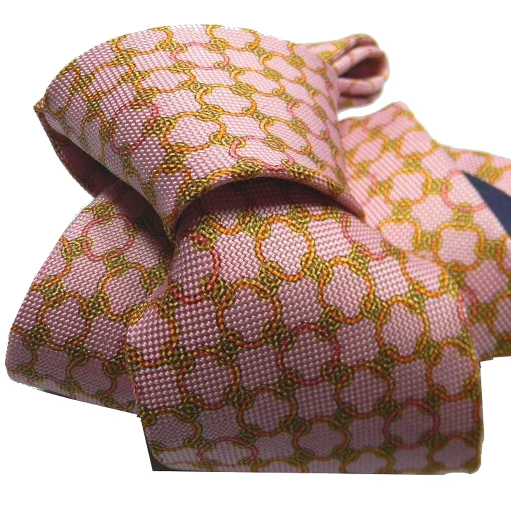 Krawatte Tie Seide Silk Bedruckt Rosa Rose Pink Fanta Krawatten Aus Seide Rosa - Picture 2 of 2