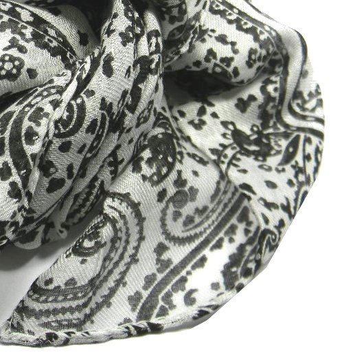 Schal Herren Damen Fanta Paisley Made Italy 70er Kragen Taschentuch Modal - Bild 8 von 8