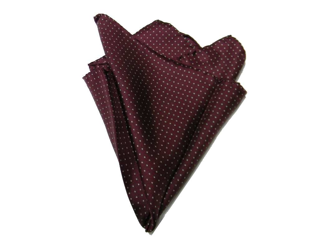 Pochette uomo a pois bordeauc puntini bianchi elegante punta a spillo | eBay