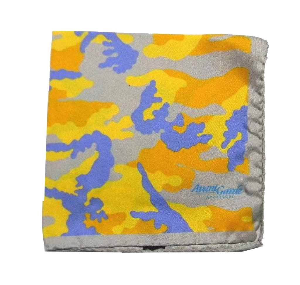 POCHETTE DA TASCHINO UOMO CAMOUFLAGE SETA MADE ITALY FAZZOLETTO FANTASY MIMETICA - Bild 11 von 31