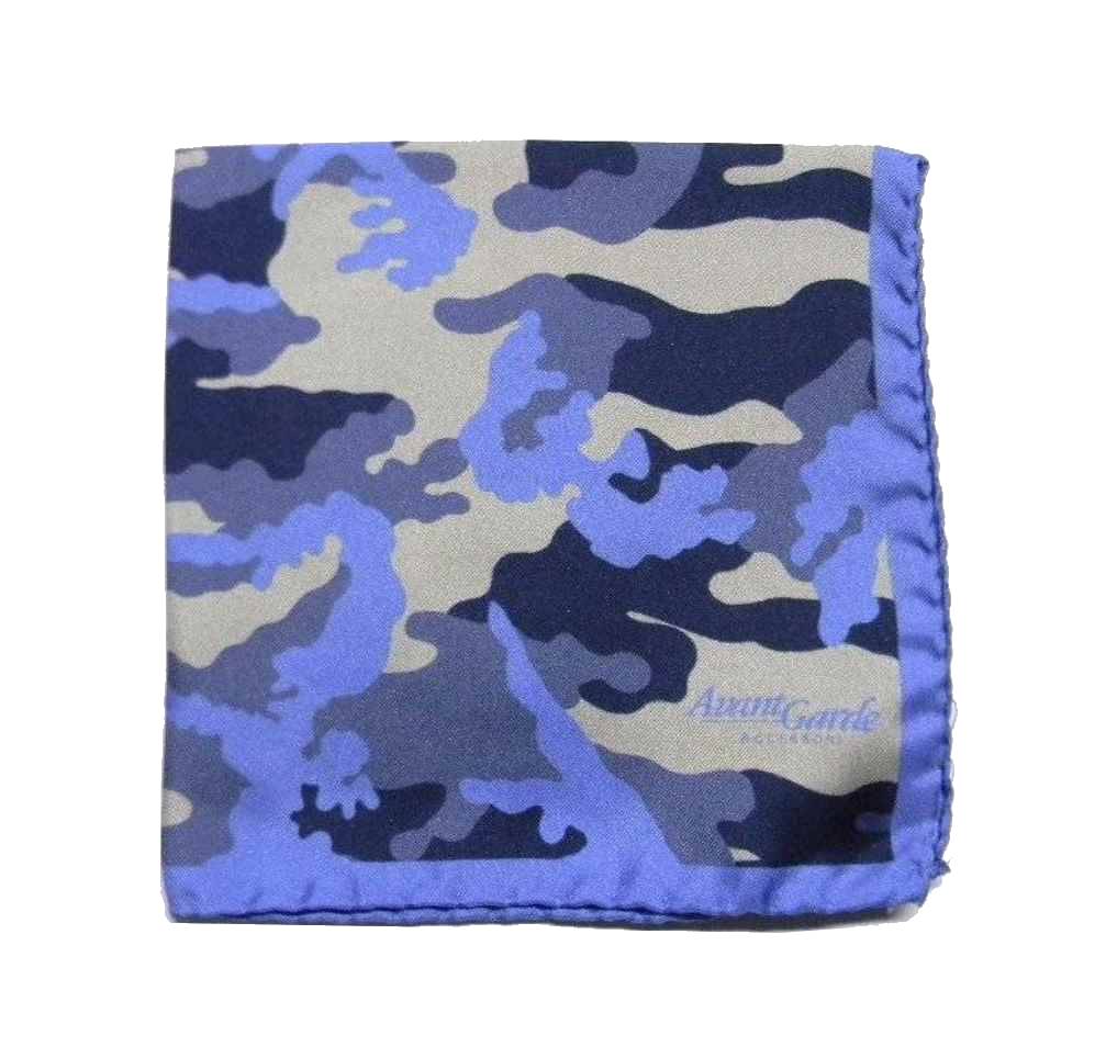 POCHETTE DA TASCHINO UOMO CAMOUFLAGE SETA MADE ITALY FAZZOLETTO FANTASY MIMETICA - Bild 16 von 31