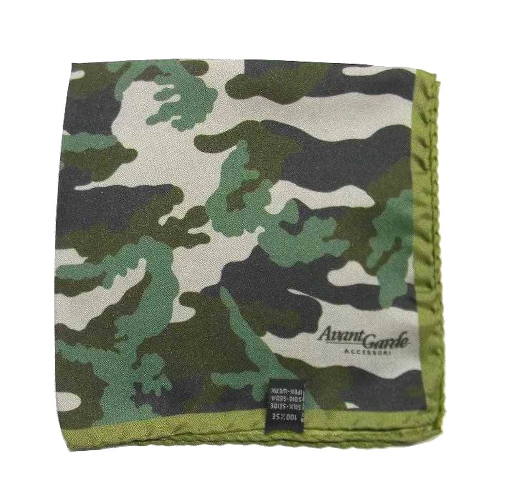 POCHETTE DA TASCHINO UOMO CAMOUFLAGE SETA MADE ITALY FAZZOLETTO FANTASY MIMETICA - Bild 31 von 31