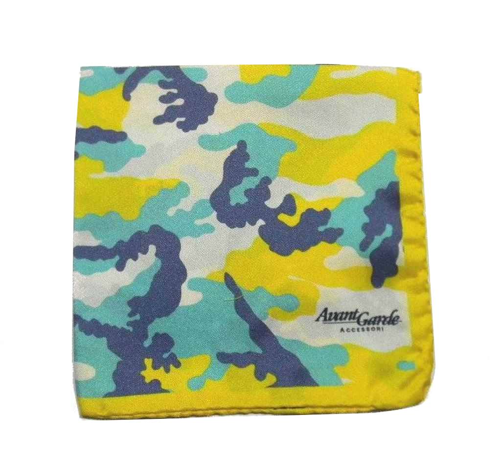 POCHETTE DA TASCHINO UOMO CAMOUFLAGE SETA MADE ITALY FAZZOLETTO FANTASY MIMETICA - Bild 20 von 31