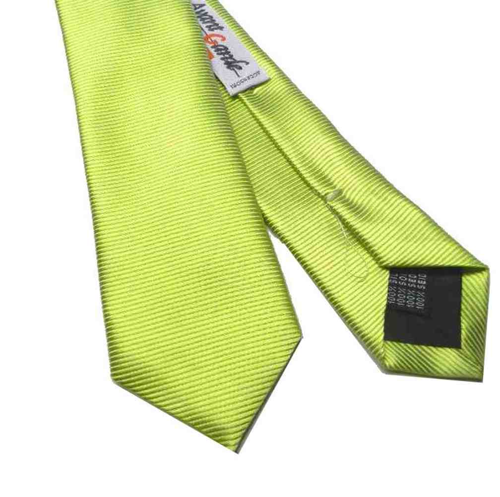 CRAVATTA gialla e verde achats slim SETA tinta unita gialli oro Yellow VERDI Vari lime