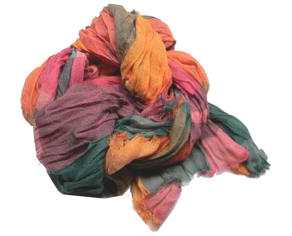 SCIARPA uomo donna MULTICOLOR a quadri varie COLORI FORTI VERDE ARANCIO GIALLO - Imagen 8 de 10