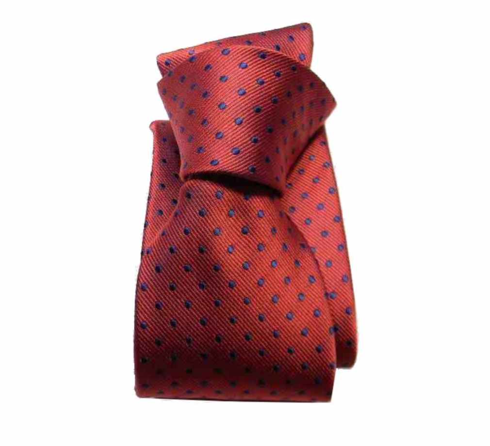 Cravatta uomo a pois azzurra arancione gialla blu verde pallini varie in offerta - Foto 8 di 12