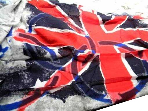 Foulard uo do bandiera inglese sciarpa fango olimpiadi inghilterra made italy - Foto 5 di 5