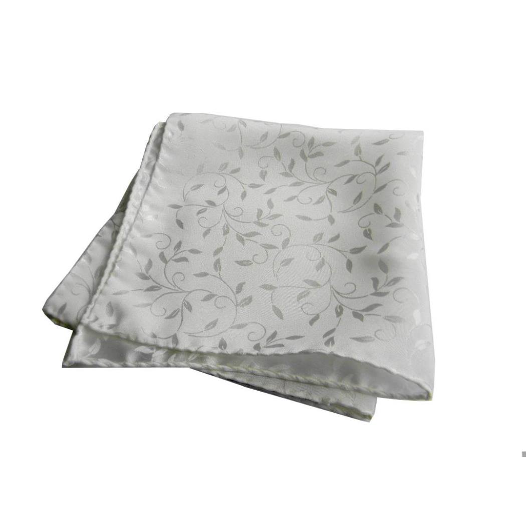 Fazzoletto da taschino uomo bianco pochette seta bianca avorio fazzoletti elegan - Imagen 10 de 11