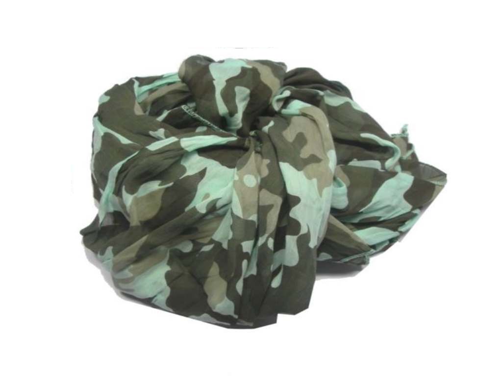 Foulard fanta mimetico kefia mimetica vintage usa camouflage azzurra beige fango - Picture 10 of 16