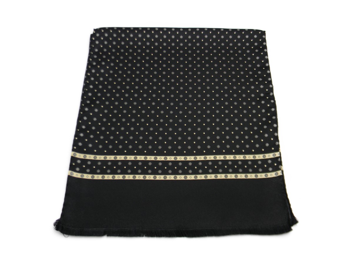 SCIARPA SETA uomo NERA E GRIGIA MAN silk scarf VARIE DISPONIBILI 33 140 M ITALY - Imagen 9 de 12