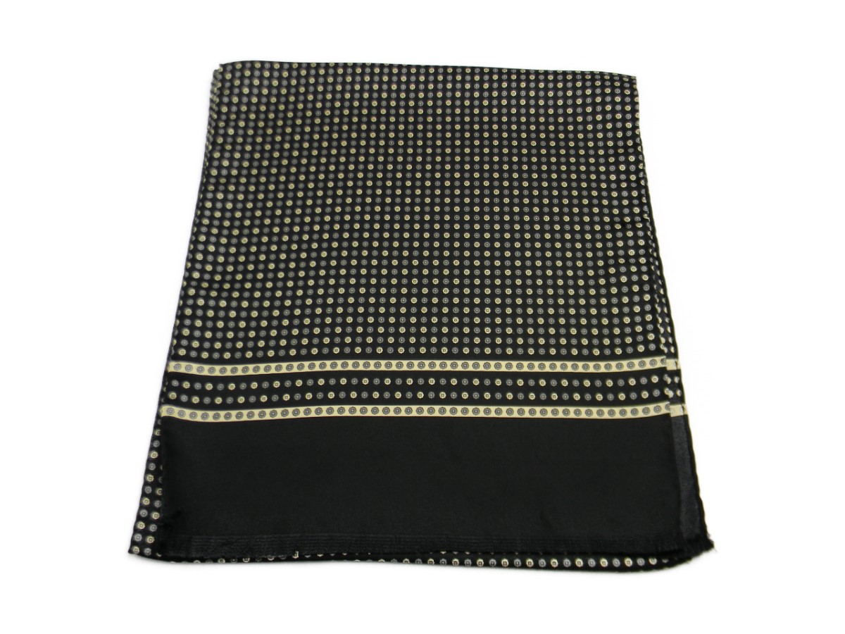 SCIARPA SETA uomo NERA E GRIGIA MAN silk scarf VARIE DISPONIBILI 33 140 M ITALY - Imagen 12 de 12