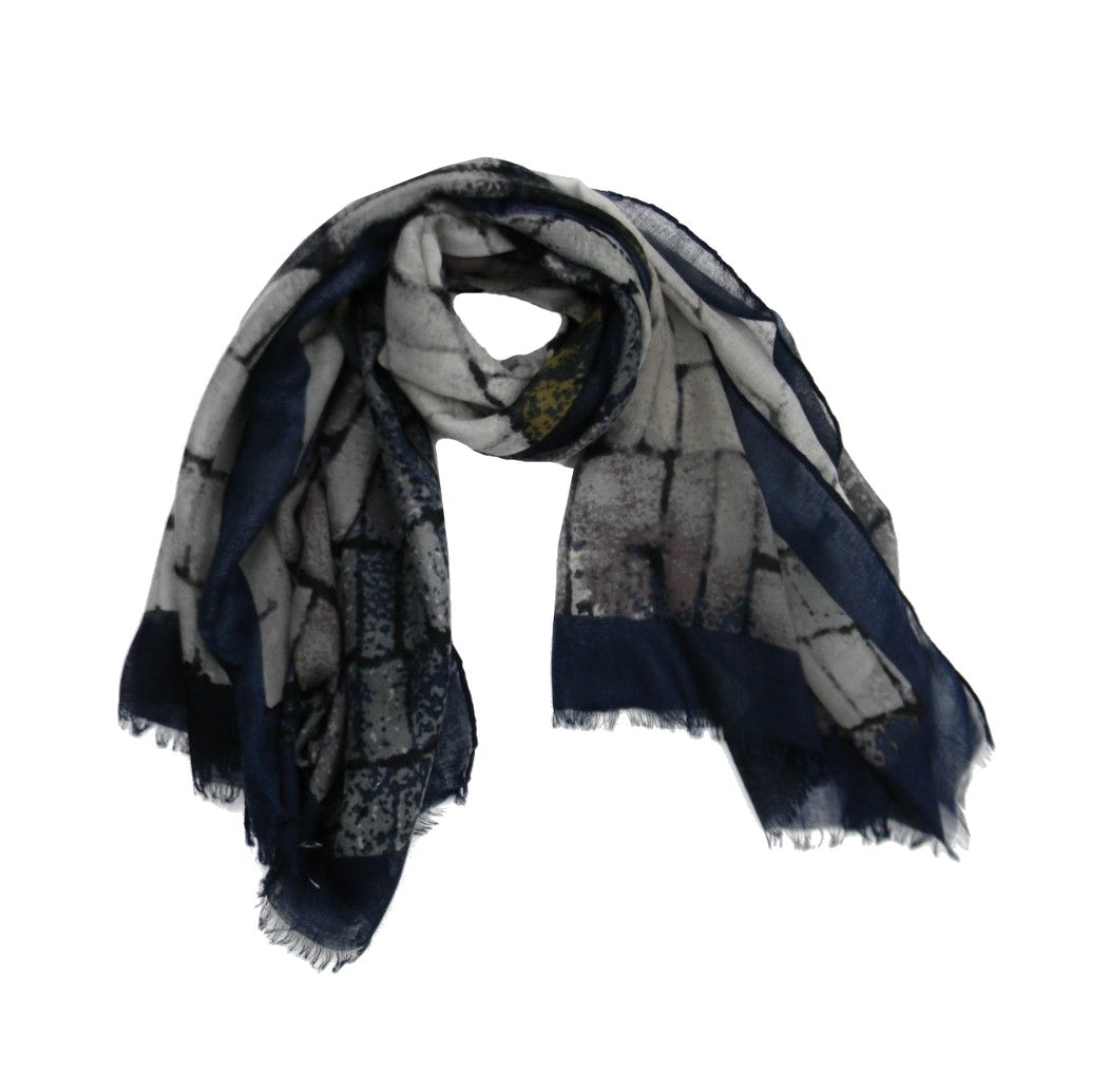 Sciarpe in fantasia del blu per donna pashmina in tanti disegni a scelta - Imagen 11 de 15
