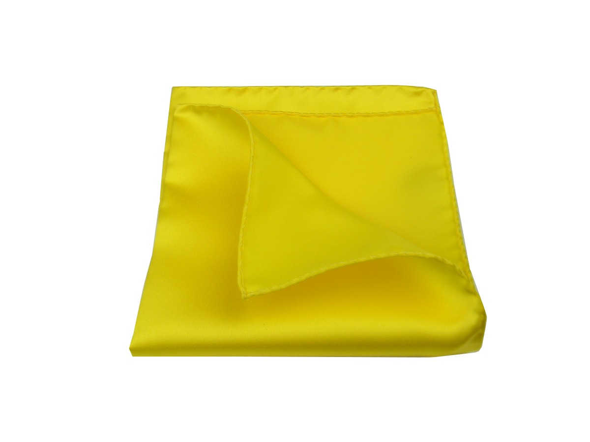 Fazzoletto da taschino giallo pochette da tasca gialla uomo made in italy |  eBay