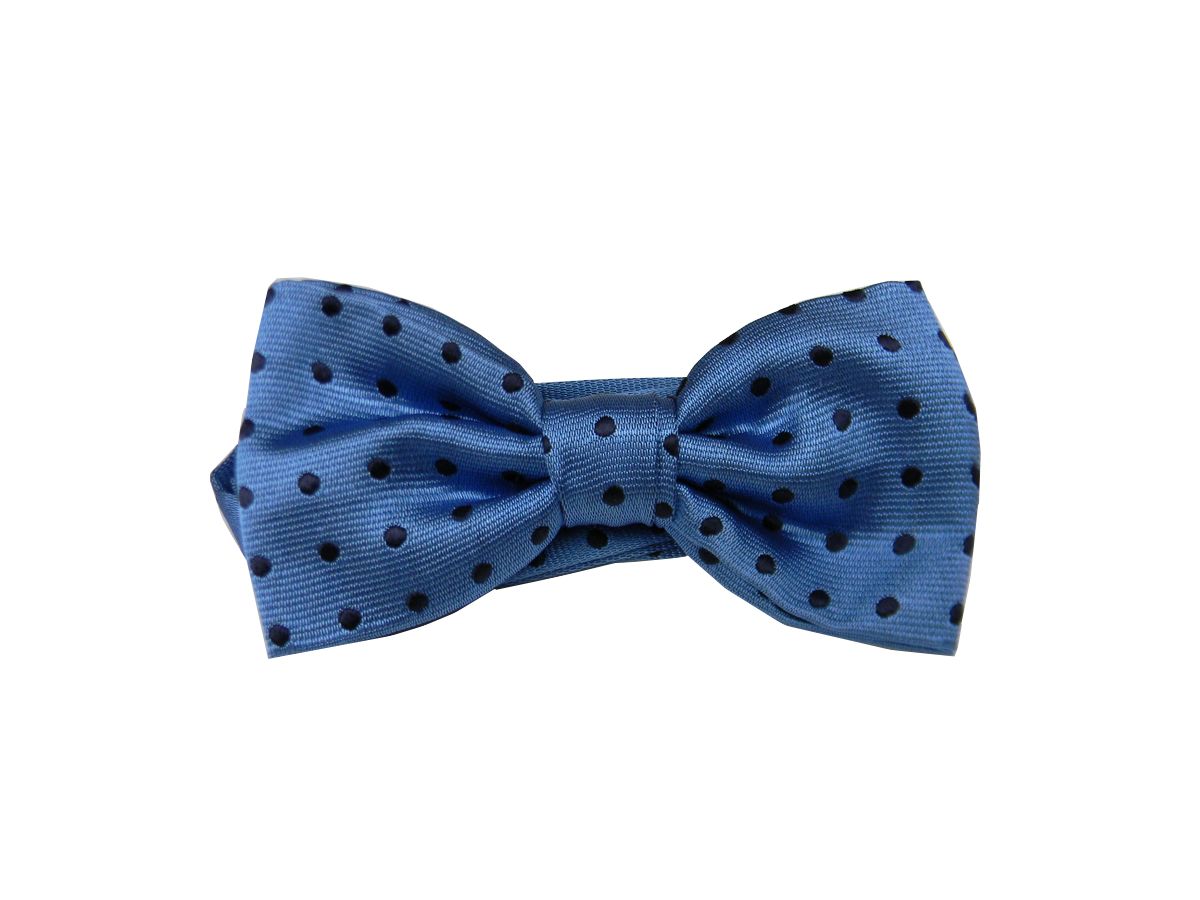 Papillon uomo seta verde rosa giallo arancio beige azzurro farfalla a pois blu - Foto 7 di 11