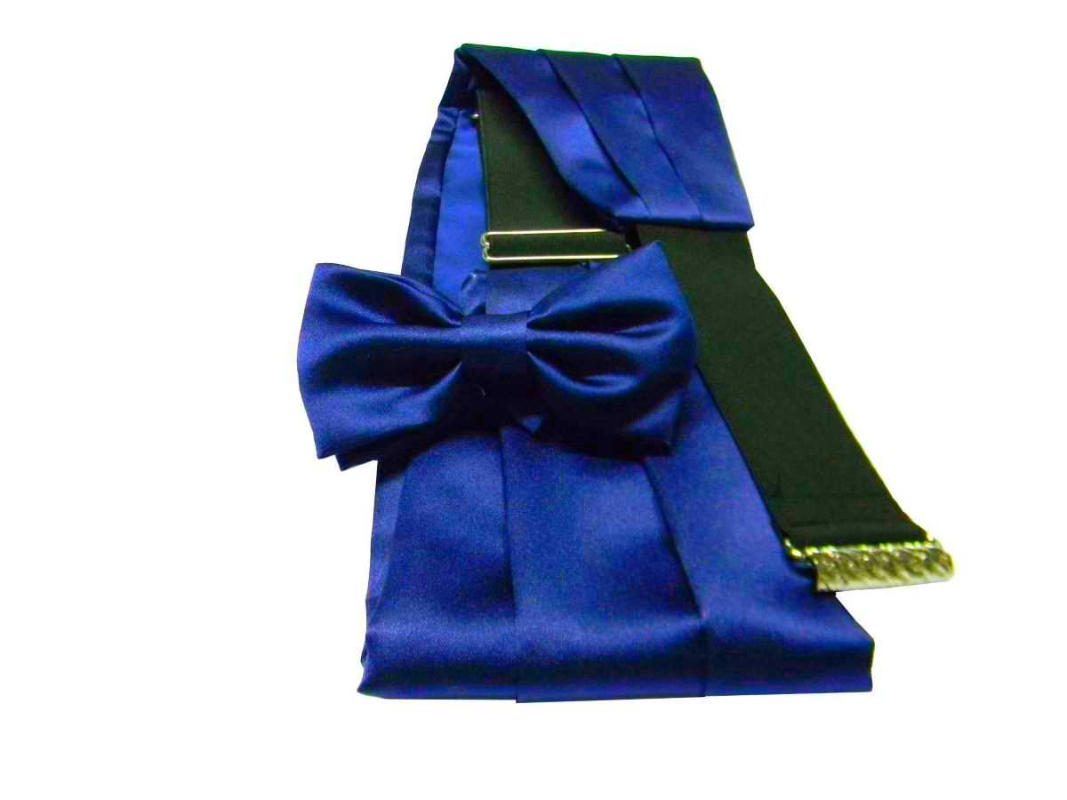 Fascia da smoking uomo royal blue a scelta con papillon | eBay