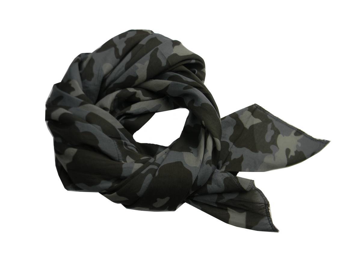 Foulard fanta mimetico kefia mimetica vintage usa camouflage azzurra beige fango - Foto 10 di 12