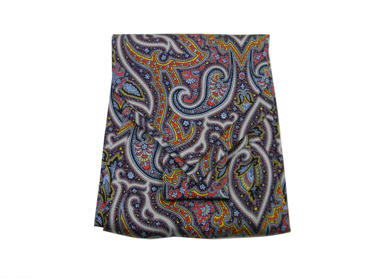 Ascot Hombre Seda Pura Varios Dibujos Cachemira Multicolor Producto De - Imagen 13 de 16
