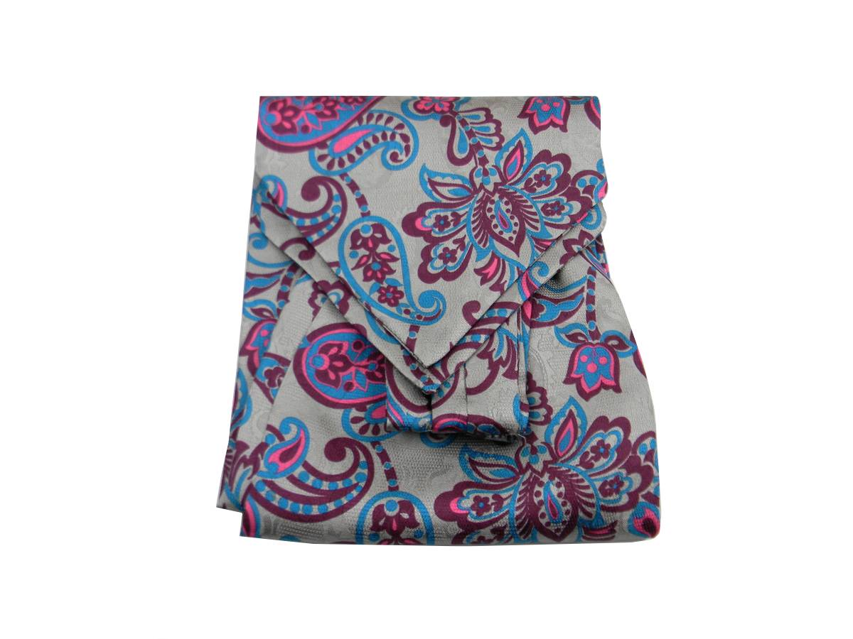Ascot Hombre Seda Pura Varios Dibujos Cachemira Multicolor Producto De - Imagen 16 de 16
