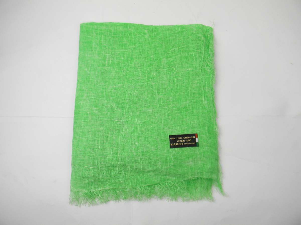 SCIARPA in LINO tinta unita UOMO VARI CORI NERA BIANCA BEIGE FANGO VERDE ARAGOST - Picture 22 of 22