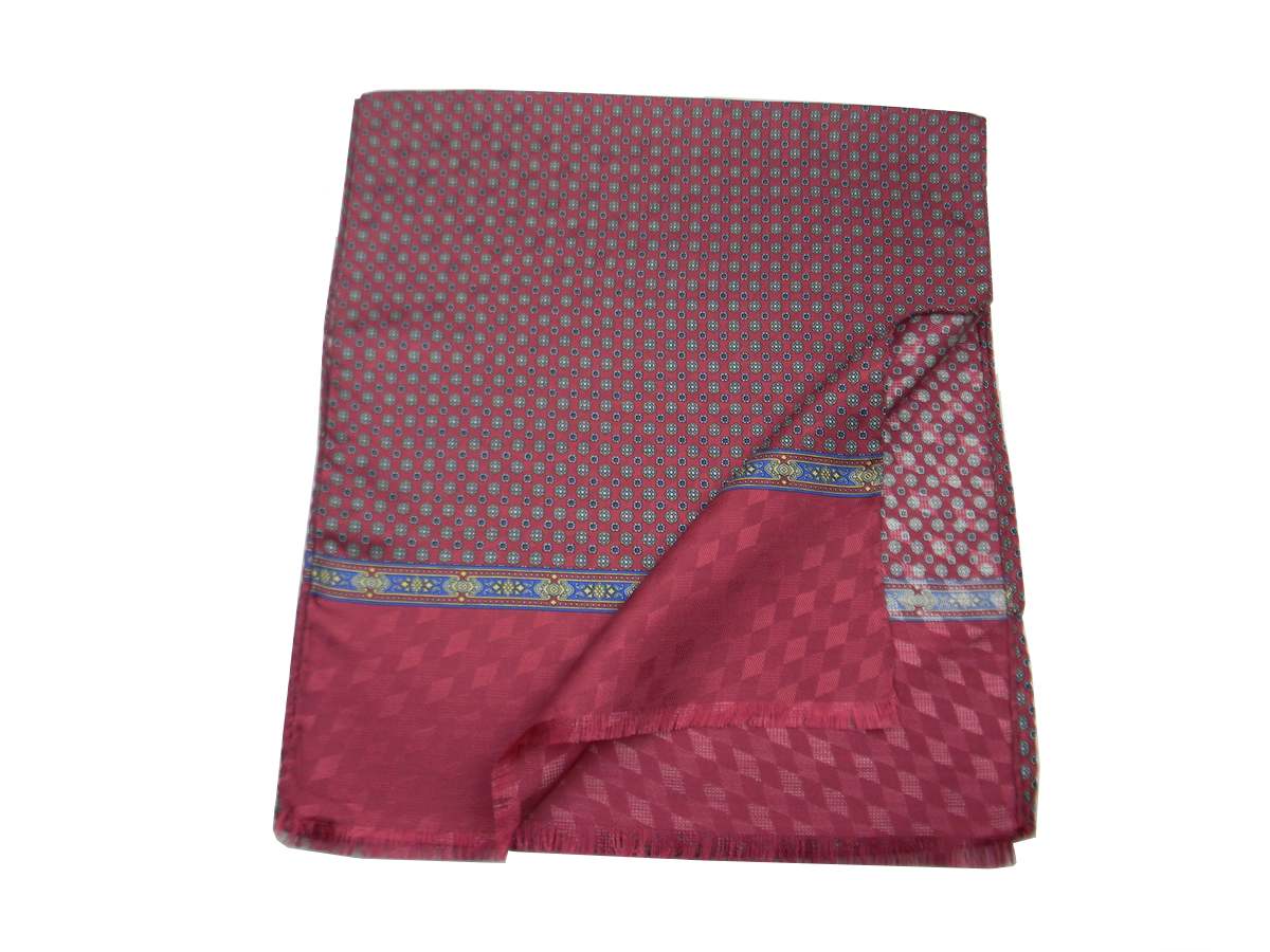 Bufanda Elegante Rojo Burdeos Seda para Hombre Individual Varios Made IN Italy - Imagen 11 de 13