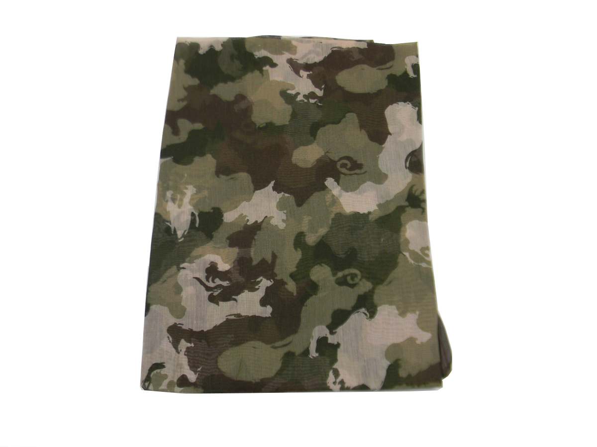 Foulard fanta mimetico kefia mimetica vintage usa camouflage azzurra beige fango - Foto 12 di 12
