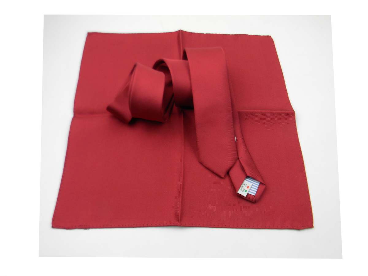 Ensemble Assorti Cravate Slim 5 Et Sac à Main Soie Couleur Unie Mouchoir M Italy - Imagen 10 de 29