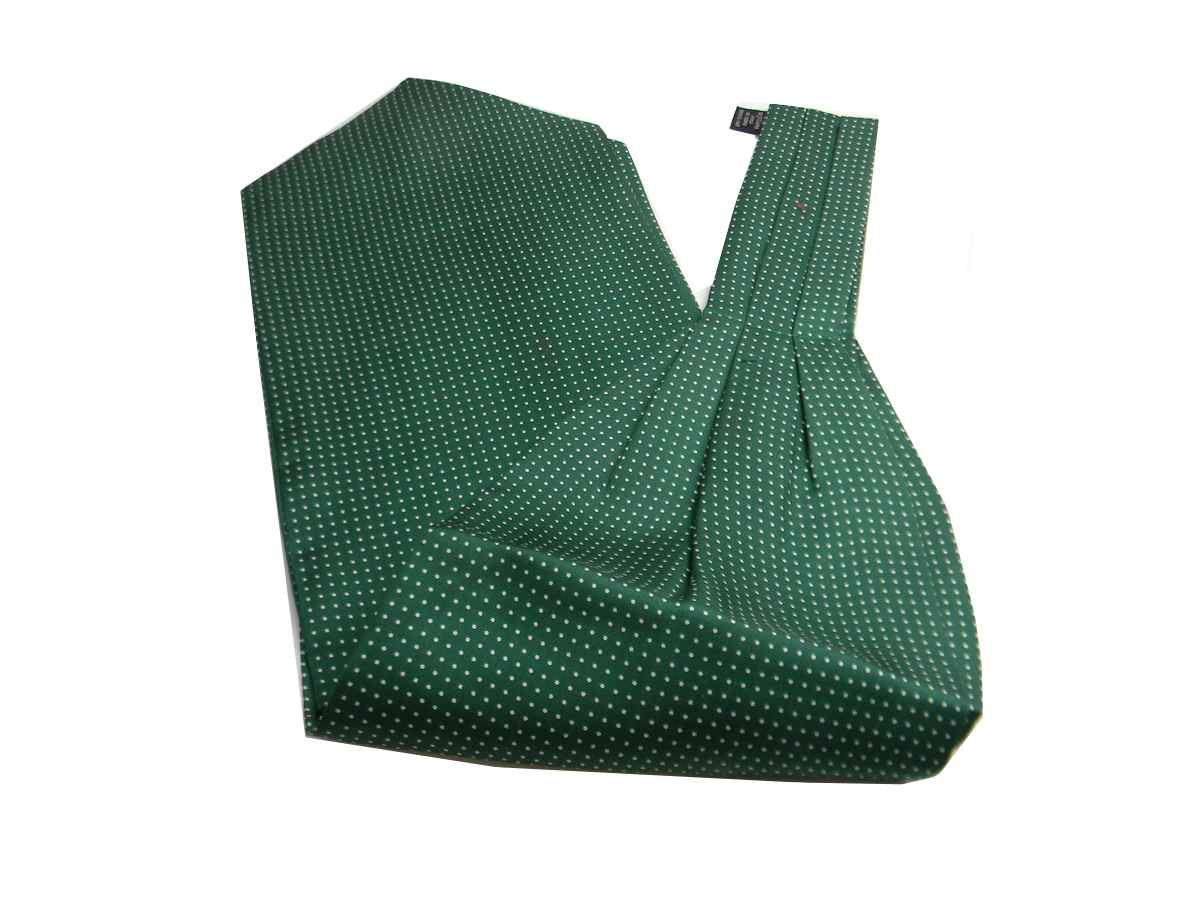 Ascot Homme Foulard En Soie Imprimé Silk Cashe Col À Pois Blancs Variés - Imagen 16 de 16